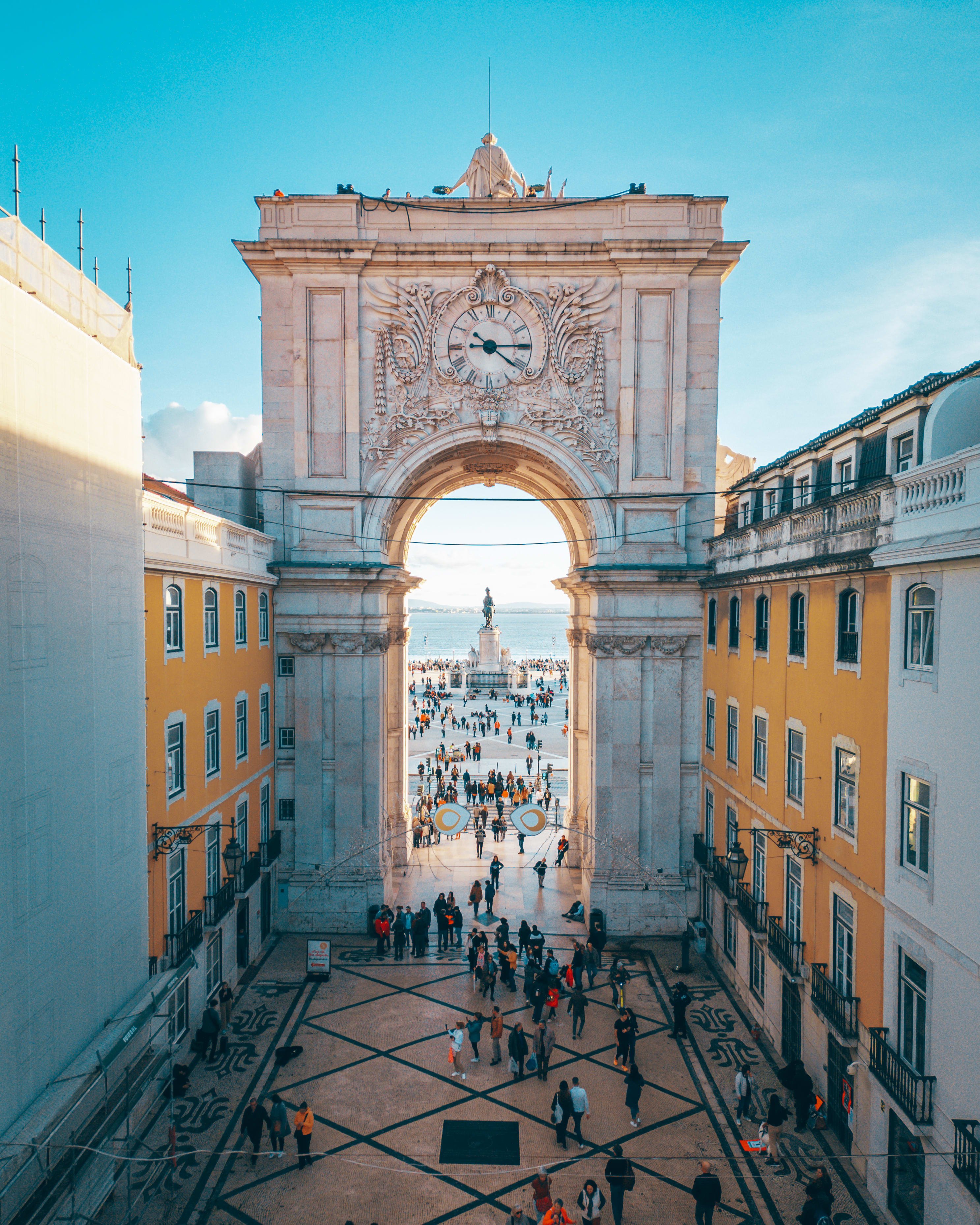 andginja Rua Augusta Arch Drone